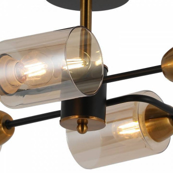 Люстра на штанге ILLUMICO IL8243-4COU-79 BK BR-1