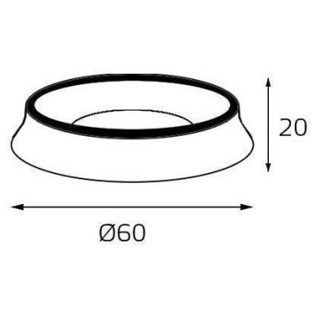 Кольцо декоративное Italline M03-046 M03-046 ring black-1