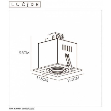 Встраиваемый светильник Lucide Chimney 09926/01/30-6