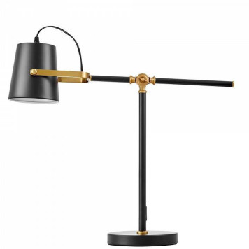 Настольная лампа офисная LUMINA DECO FELA LDT 7733-1 BK+MD-1