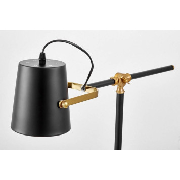 Настольная лампа офисная LUMINA DECO FELA LDT 7733-1 BK+MD-3