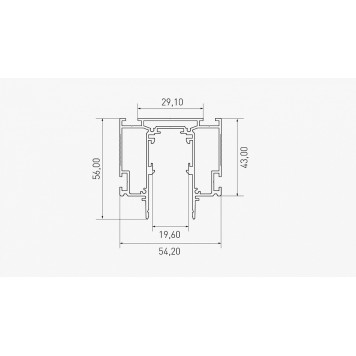 Трек встраиваемый Lumker SY-LINK 00-00023212-1