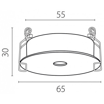 Рамка на 1 светильник Lightstar Spira 074106-12-7