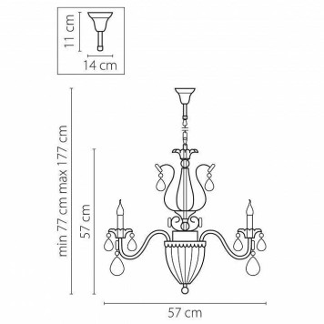 Подвесная люстра Osgona Schon 790064-3