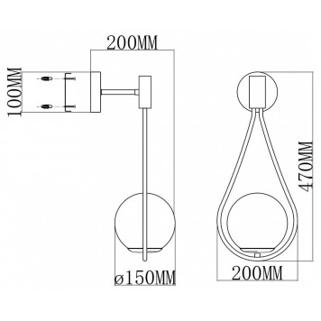 Бра Moderli Barocco V11574-1W-7