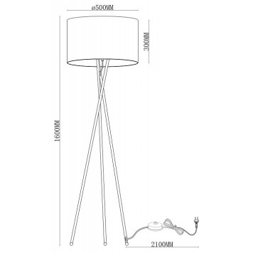 Торшер Moderli Palma V11597-1F-1