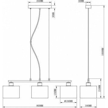 Подвесной светильник Moderli Room V2731-3P-3