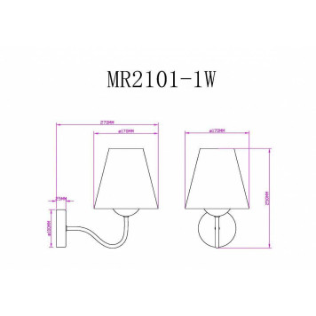 Бра MyFar Charlotte MR2101-1W-6