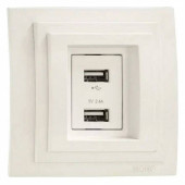 Розетка USB Mono Electric Larissa 103-171705-178