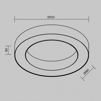 Накладной светильник C093CL-24W4K-W-5
