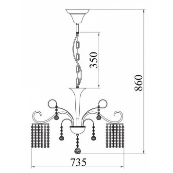 Подвесная люстра Freya Leona FR1127-PL-08-G-4