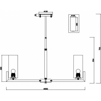 Подвесная люстра Maytoni Fortano MOD089PL-10BS-2