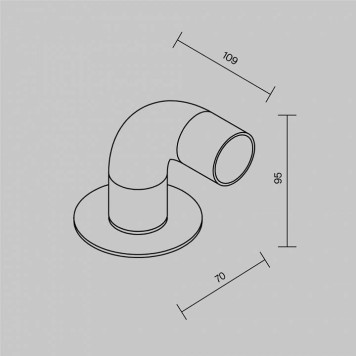 Наземный низкий светильник Maytoni Sleek O477FL-L2GF3K1-5