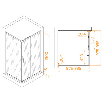 Душевой уголок RGW PA-245 900x1000-1