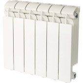 Радиатор алюминиевый Global VOX- R 350 6 секций боковое подключение (белый RAL 9010) VX03501006 (VX03501006)