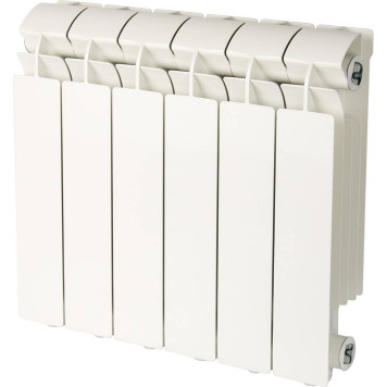 Радиатор алюминиевый Global VOX- R 350 6 секций боковое подключение (белый RAL 9010) VX03501006 (VX03501006)