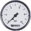 Манометр аксиальный Watts F+R100(MDA) 63/10 нр 1/4 х 10 бар (63мм).