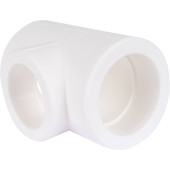 Тройник переходной Kalde 75х63х75 для полипропиленовых труб под сварку (цвет белый) (3212-tio-756375)