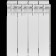Радиатор алюминиевый ROMMER Profi 350 4 секции (AL350-80-80-080) (RAL9016) RAL-1210-035004 (RAL-1210-035004)