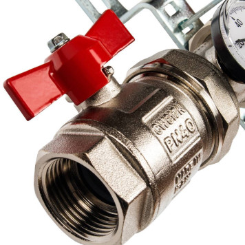 Коллектор STOUT из нержавеющей стали без расходомеров, 2 выхода.-1