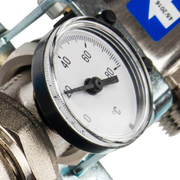 Коллектор STOUT из нержавеющей стали без расходомеров, 2 выхода.-3