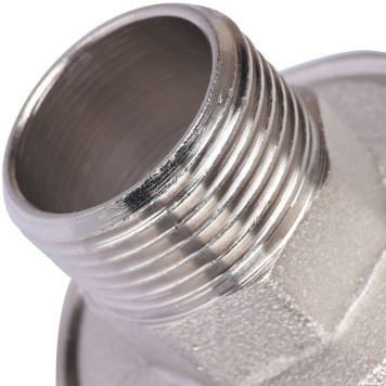 Муфта разъемная Политэк 32х3/4 для полипропиленовых труб с наружной резьбой под сварку (белая)-6