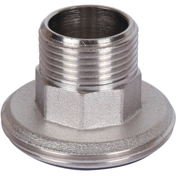 Муфта разъемная Политэк 32х3/4 для полипропиленовых труб с наружной резьбой под сварку (белая)-8