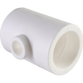 Тройник переходной Политэк 50х20х50 для полипропиленовых труб под сварку (цвет белый) (9300502050)