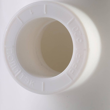 Тройник Переходной Политэк 50х20х50 для Полипропиленовых Труб Под Сварку (Белый)-4