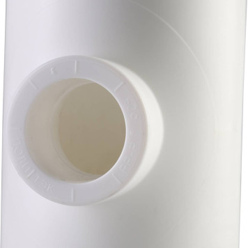 Тройник Переходной Политэк 50х25х50 для ПП труб под сварку, белый-5