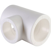 Тройник переходной Политэк 50х40х50 для полипропиленовых труб под сварку (цвет белый) (9300504050)