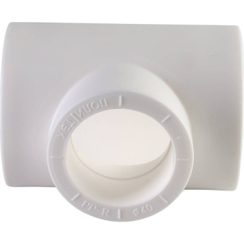 Тройник Переходной Политэк 50х40х50 для ПП труб под сварку (белый)-2