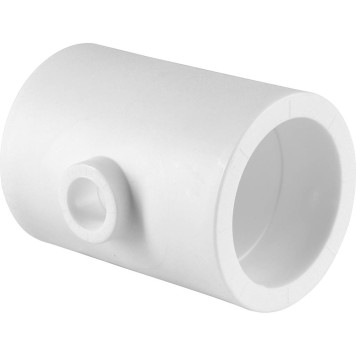 Тройник переходной Политэк 63х20х63 для сварки полипропиленовых труб (белый)