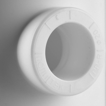 Тройник переходной Политэк 63х20х63 для сварки полипропиленовых труб (белый)-5