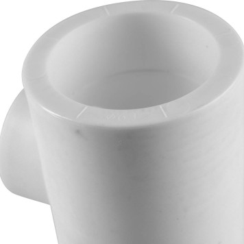 Тройник переходной Политэк 63х40х63 для сварки полипропиленовых труб (белый)-5