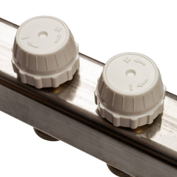 Коллектор STOUT из нержавеющей стали с клапаном выпуска воздуха и сливом, 10 выходов.-4