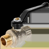 Кран шаровой BUGATTI Oregon (ручка-рычаг алюминий) внут-нар резьба 1/2 (03050062)