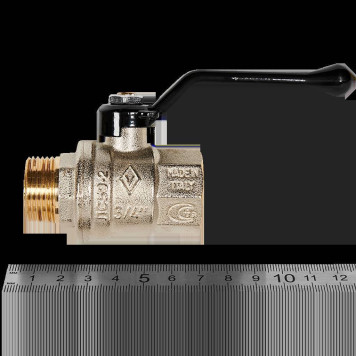 Шаровой кран BUGATTI Oregon с ручкой-рычагом из алюминия, внутренняя наружная резьба 3/4.-2