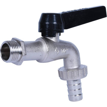 Шаровой кран BUGATTI Alaska 1/2” ручка-рычаг водоразборный-1