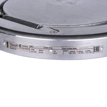 Клапан обратный стальной Tecofi CB5440-0250, Ду250, Ру16, межфланцевый, T=110-6