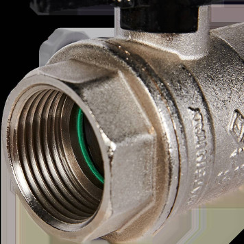 Шаровой кран BUGATTI Oregon с дренажем и воздухоотводчиком, ручка-бабочка, внут-внут резьба 1&-1