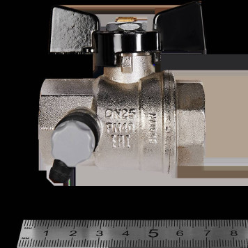 Шаровой кран BUGATTI Oregon с дренажем и воздухоотводчиком, ручка-бабочка, внут-внут резьба 1&-2