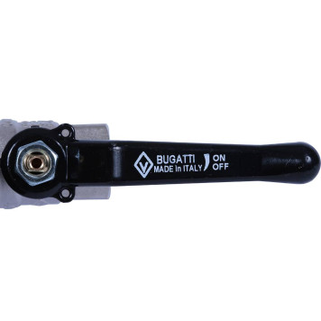 Шаровой кран BUGATTI New Jersey с ручкой-рычагом из алюминия, внутренняя резьба 1/2&-5