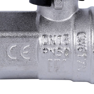 Шаровой кран BUGATTI New Jersey с ручкой-рычагом из алюминия, внутренняя резьба 1/2&-7