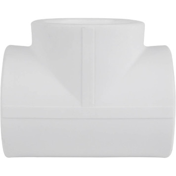 Тройник Kalde Россия для полипропиленовых труб d=63 под сварку (белый)-3