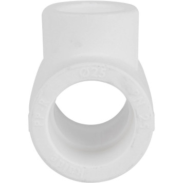 Тройник переходной Kalde Россия 25х20х25 для сварки полипропиленовых труб (белый)-4