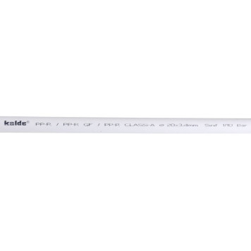 Труба полипропиленовая армированная Kalde R.3202-TFR-110020, d=110х15,1 (PN 20), белая.-2