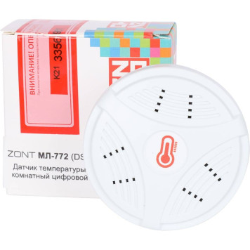 ML00004827 ZONT МЛ-772 (DS) Термодатчик комнатный цифровой в круглом корпусе (DS18S20) (ML00004827)-5