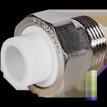 Муфта комбинированная Pro Aqua d=20-3/4 PP-R разъемная (американка) НР Белая (PA21010)