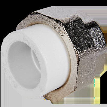 Муфта комбинированная Pro Aqua d=25-1 PP-R разъемная (американка) ВР Белая (PA20015)